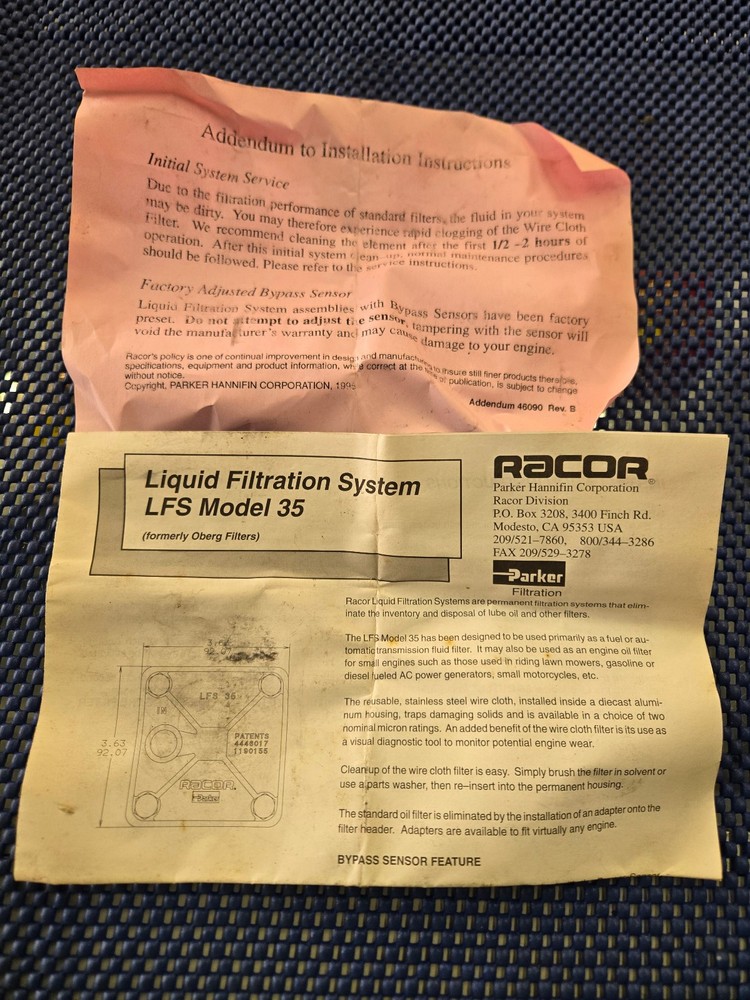 Racor/Parker LFS 3528 Filter