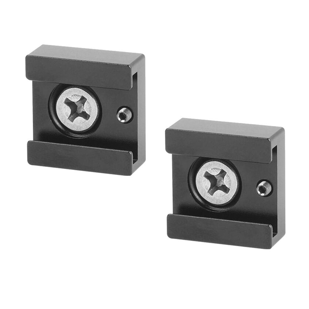 2 Pcs Quick Release Cold Shoe Holder Camera Flash Mounts Adapter Bracket