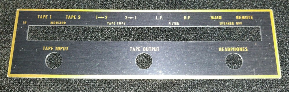 MCINTOSH C28 Preamplifier Faceplate DECAL ONLY