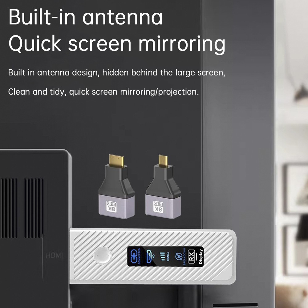 HDMI Wireless Screen Projector 1080P 50M Video Transmitter Receiver Micro Mini