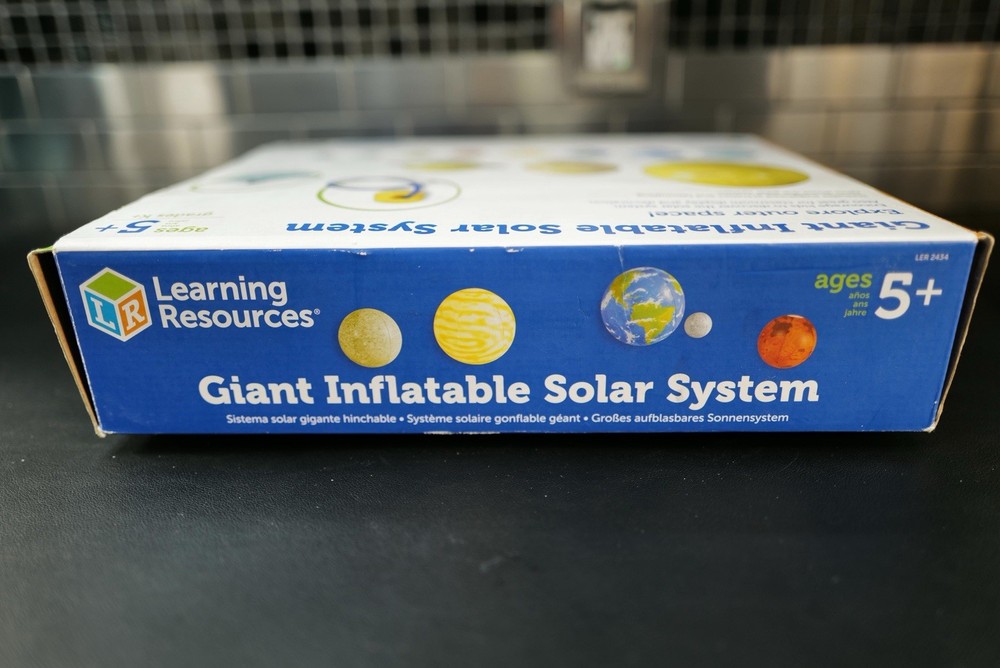 Learning Resources Giant Inflatable Solar System Classroom Set Pump Unused