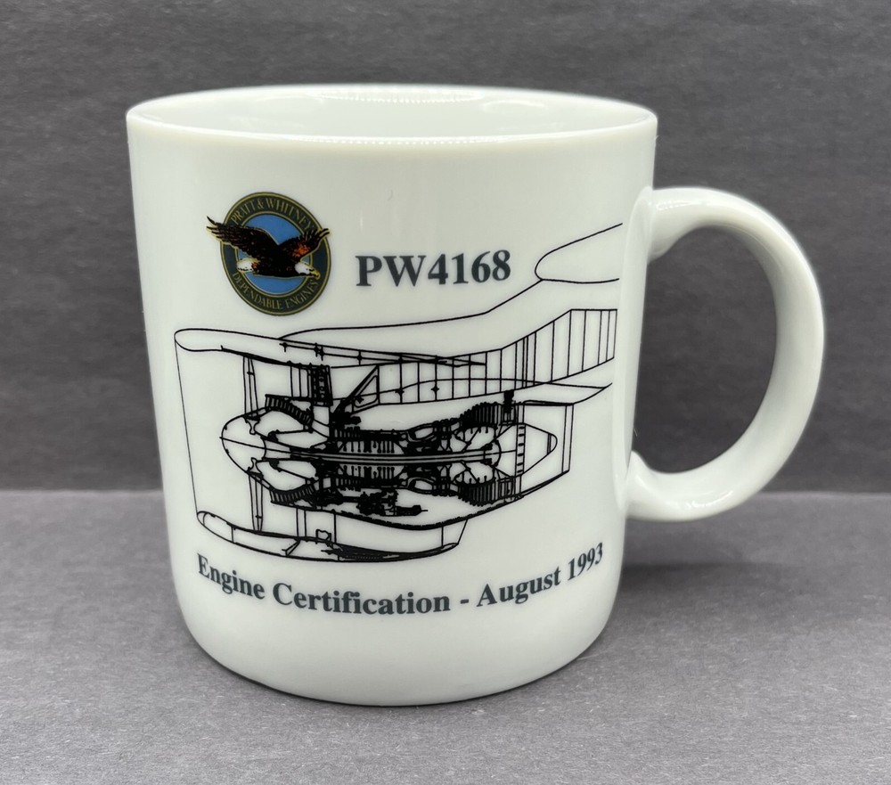1993 Pratt & Whitney PW4168 Engine Certification A330-300 1st Flight Coffee Mug