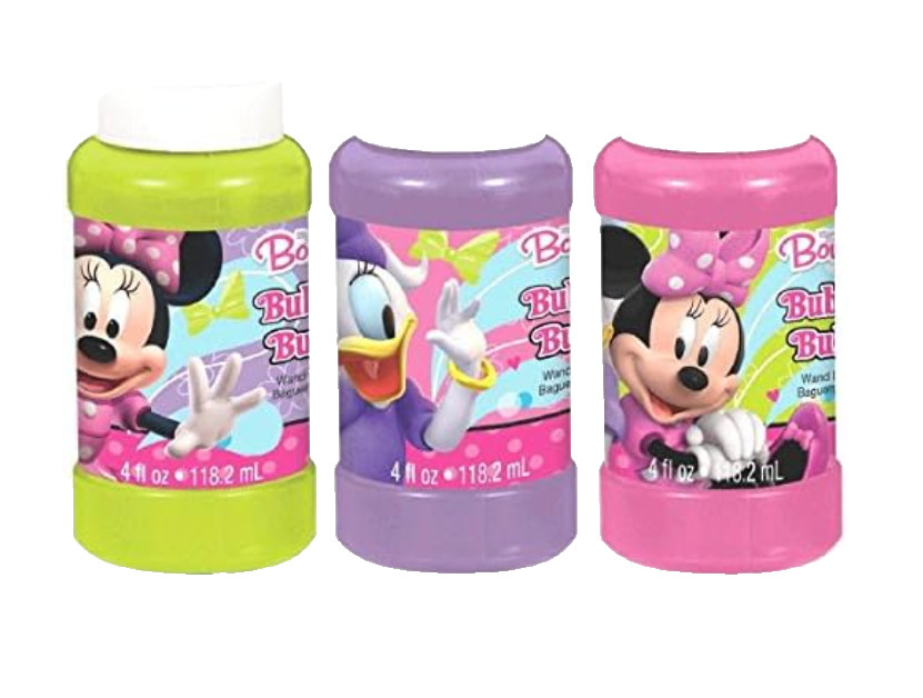 amscan Minnie Mouse 4 OZ Bubble 6 PK