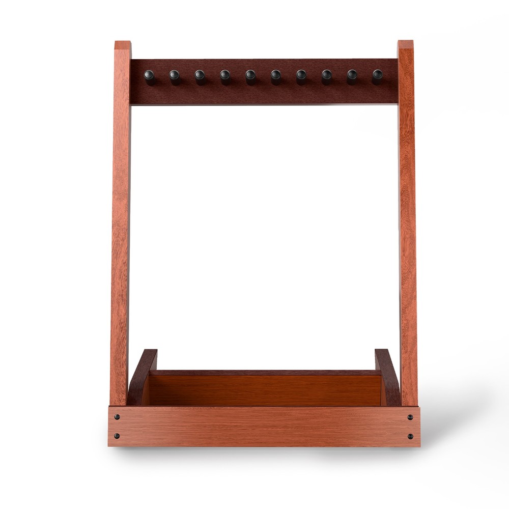Foldable Solid Wood Guitar Display Rack 56×66cm for Home Studio Use