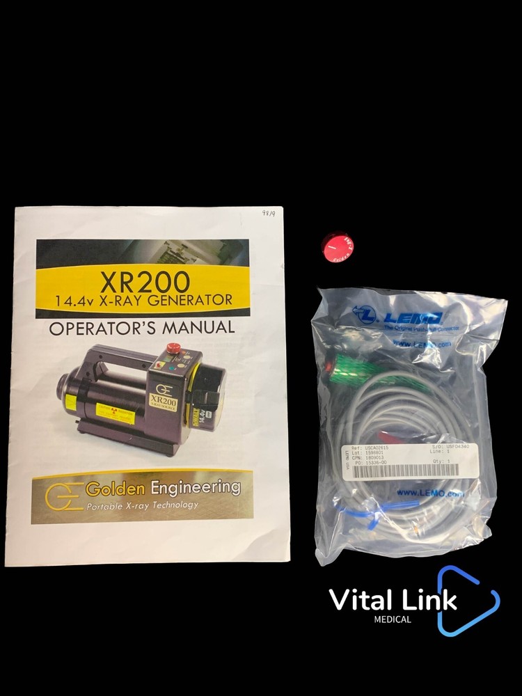Golden Engineering XR200 Portable Imaging Generator Source - Remote Cable & More