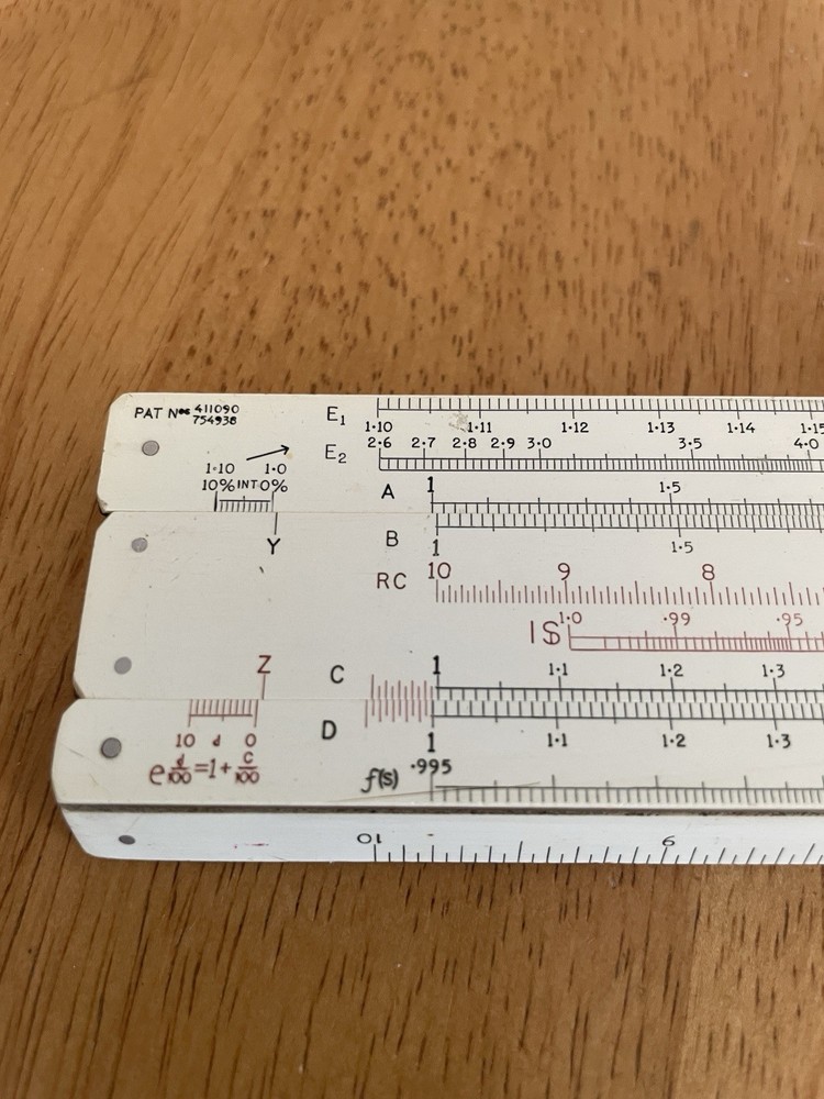 PIC Vintage Slide Rule In Box