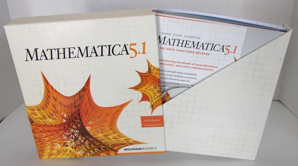 2005 Mathematica 5.1 w/Three CDs, Getting Started and Installation