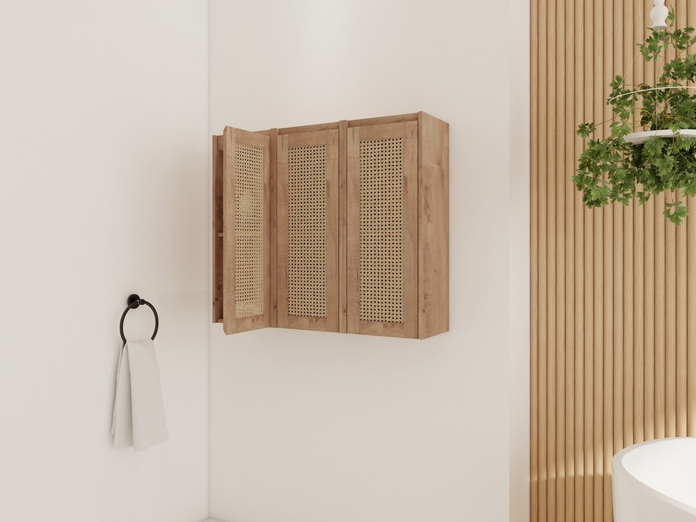 36" Bathroom Side Cabinet,Soft Close Doors,Float Mounting Design,(KD-Packing)