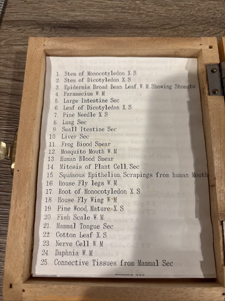 Accu-Scope Prepared Slide Specimen 25pc/Missing One