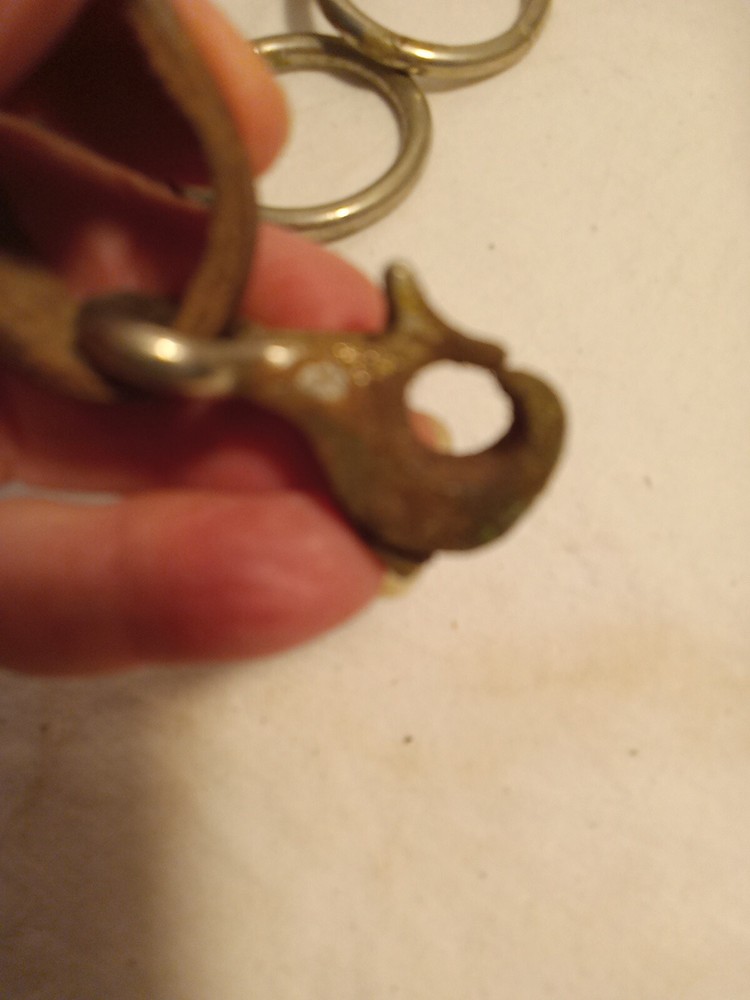 Vtg Running Martindale Leather reins with O-Ring Snaffle Bit