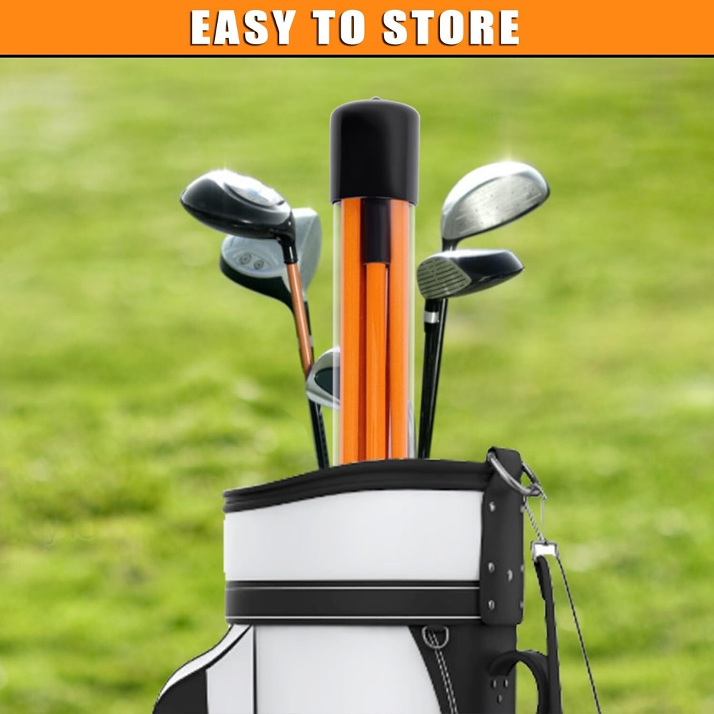 2 Pack 48 Inch Golf Alignment Sticks Swing Training Aid Equipment Practice Rods