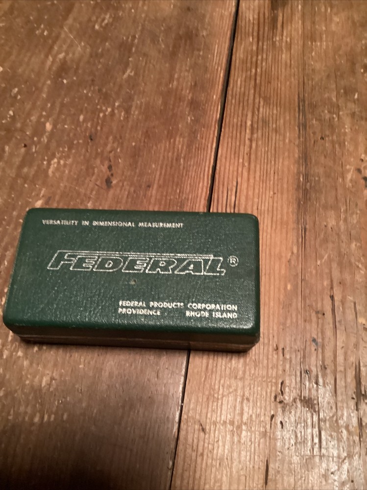 Vintage Federal M2 Testmaster Dial Indicator .0001