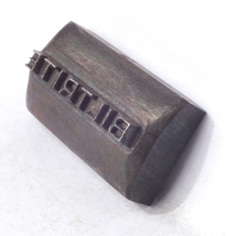 BILTRITE: Steel Leather Embossing Stamp