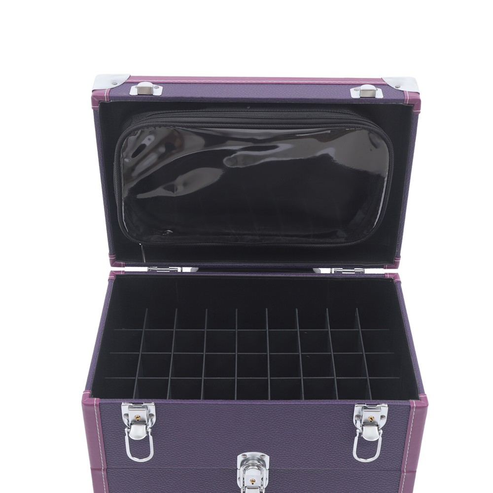 Large Rolling Cosmetic Case Makeup Trolley Rolling Makeup Case Waterproof