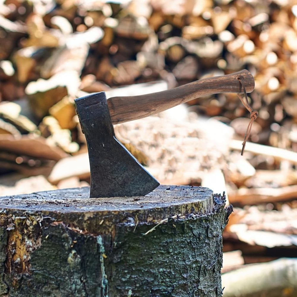 Wood Axe Handle Replacement Short Hatchet Handle 10.63 Inch Comfortable Grip Eas