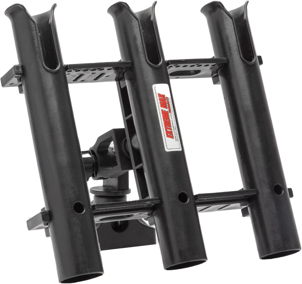 3006.8635 Adjustable Triple Rod Holder with Locking Mounting Base