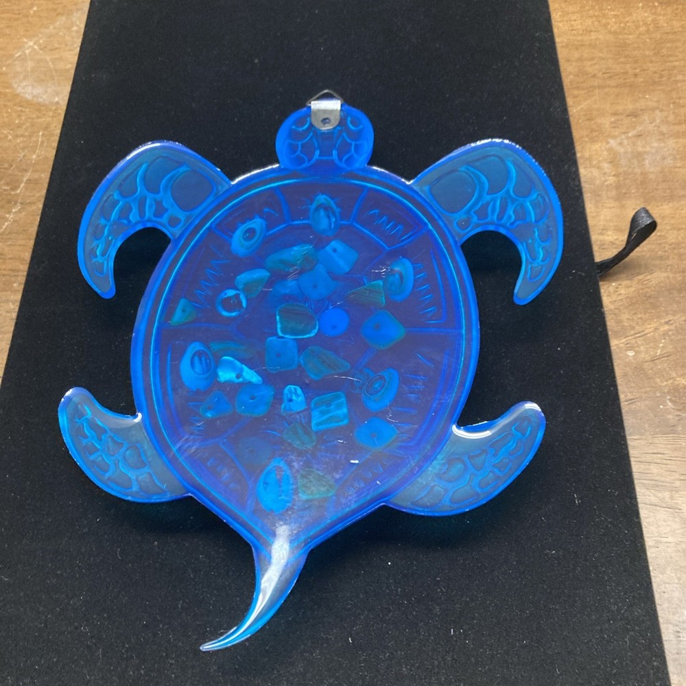 Turtle Wall Art, Expoxy Resin, Handmade,7x5”