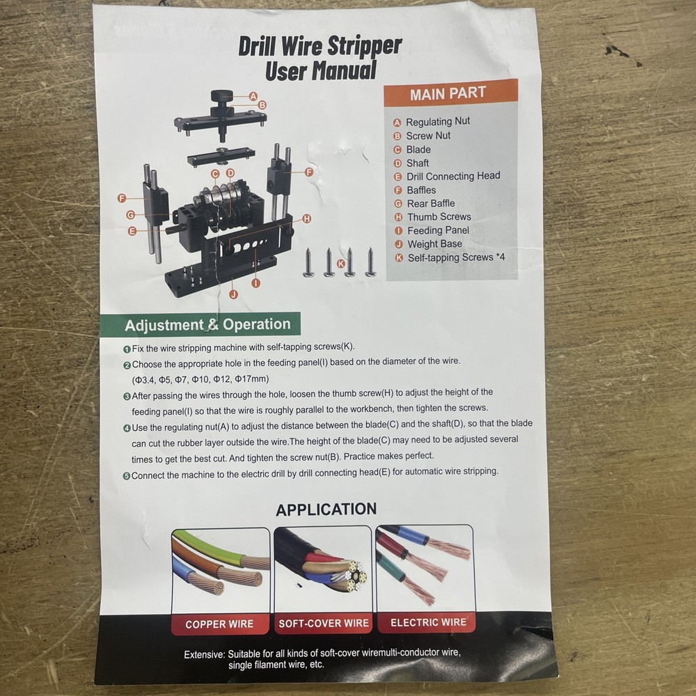 wire stripper Manual Electric Drill Dual-purpose Wire Stripping Machine