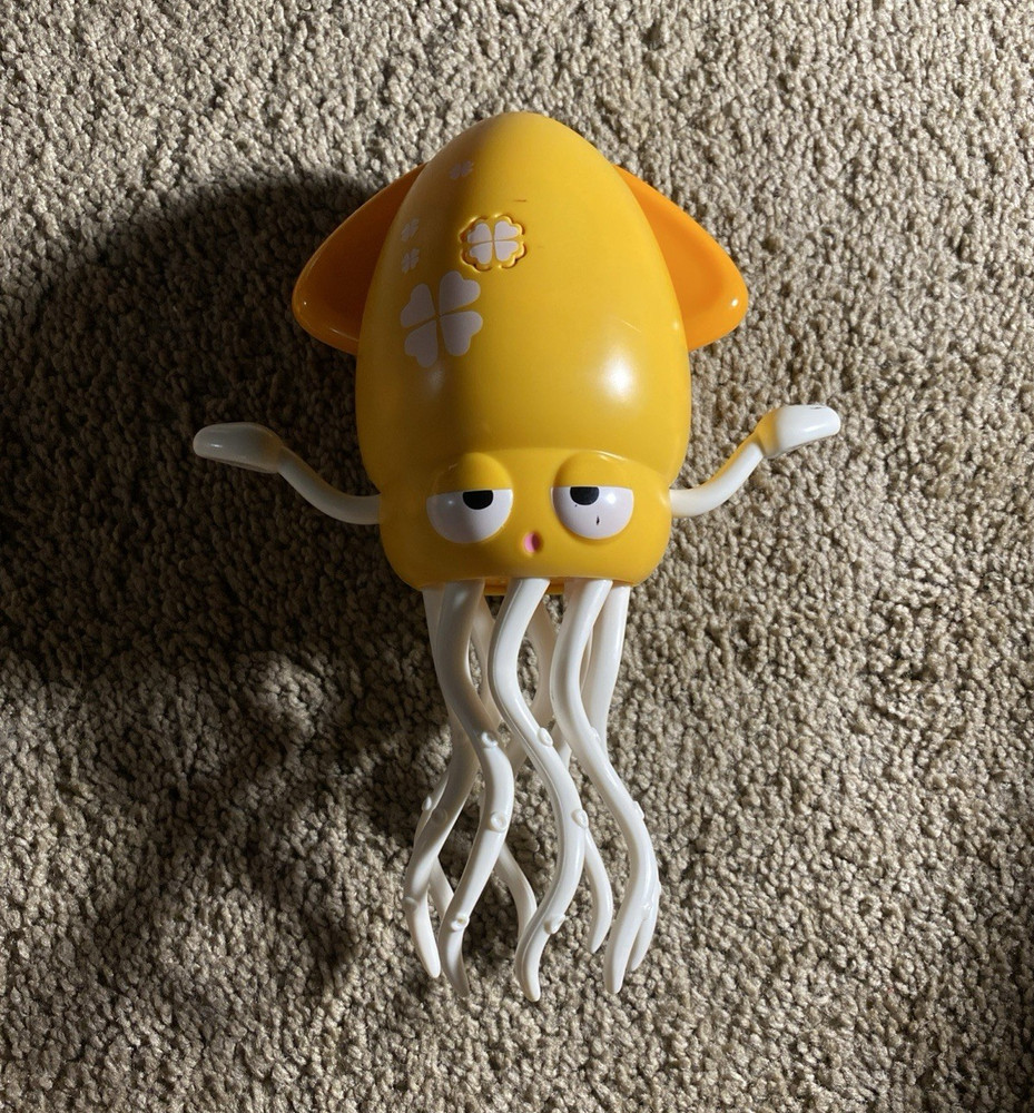 Dancing Yellow Squid Electronic Interactive Toy with Wheels
