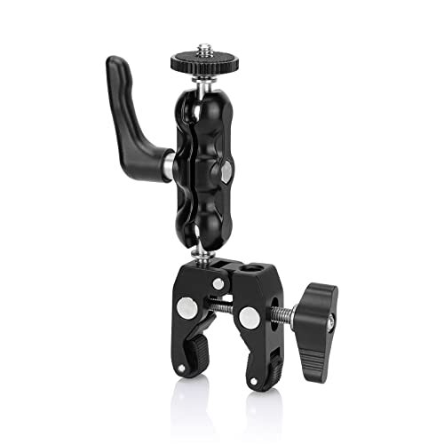 Multi-Functional Ballhead Clamp Magic Arm Adapter with Bottom Clamp Super Rob...