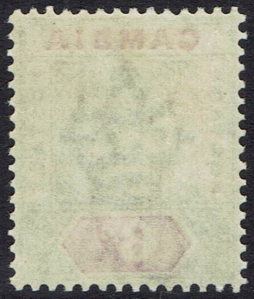 GAMBIA 1898 QV KEY TYPE 6D