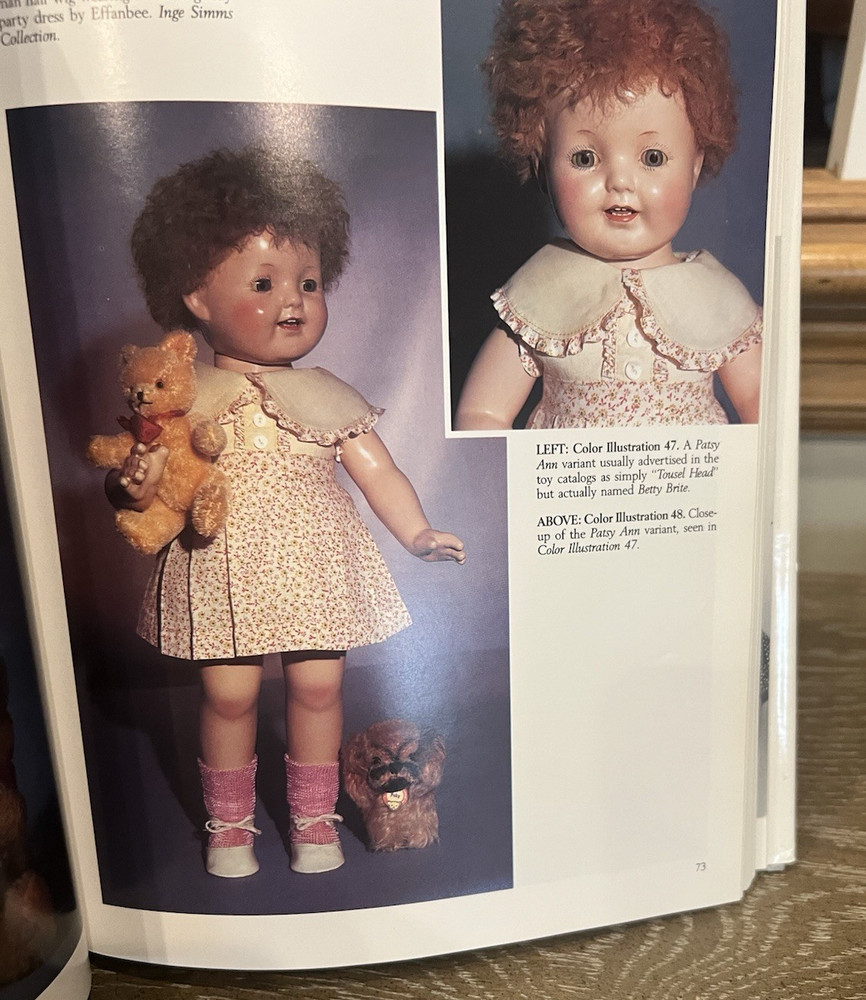 Effanbee Patsy Composition Dolls Reference Book 1992 by Patricia N. Schoonmaker