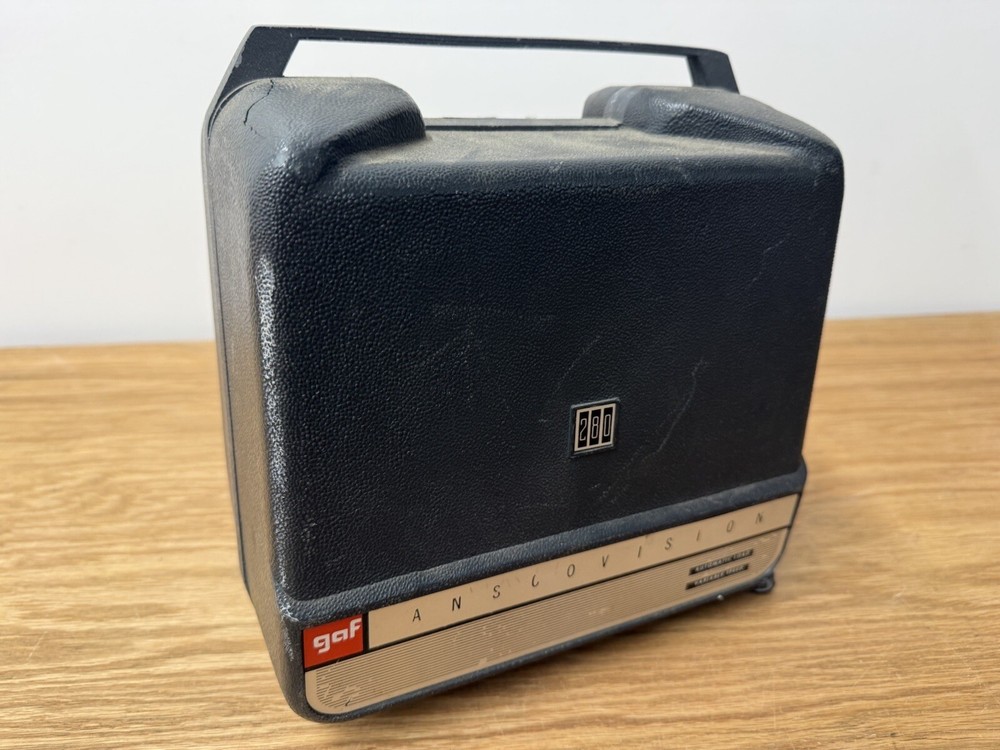 Vintage GAF Anscovision 8 mm Projector Model 280 Auto Load Multiple Speed
