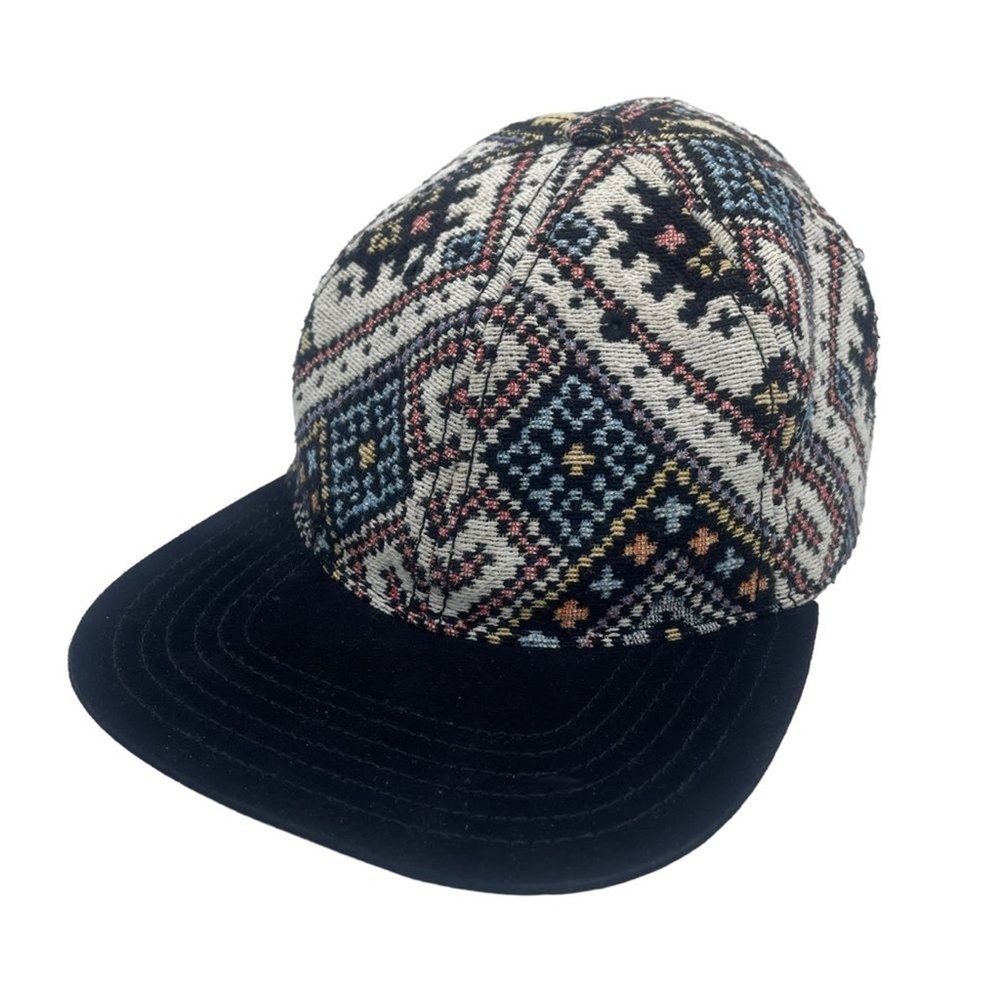 ArtClass Hat Woven Pattern Crochet Style Tribal Snapback Cap