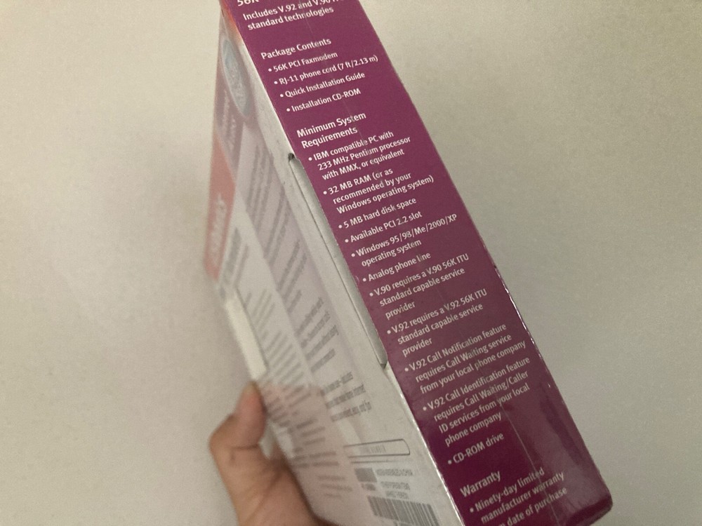 USRobotics Fax Modem USR5660A 56 Kbps V.92 Standard Tech.
