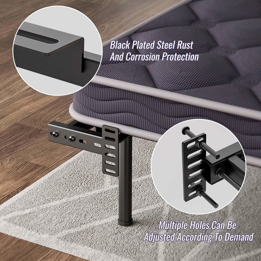 Adjustable Headboard Brackets Metal Bed Frame Headboard Wall Mounting