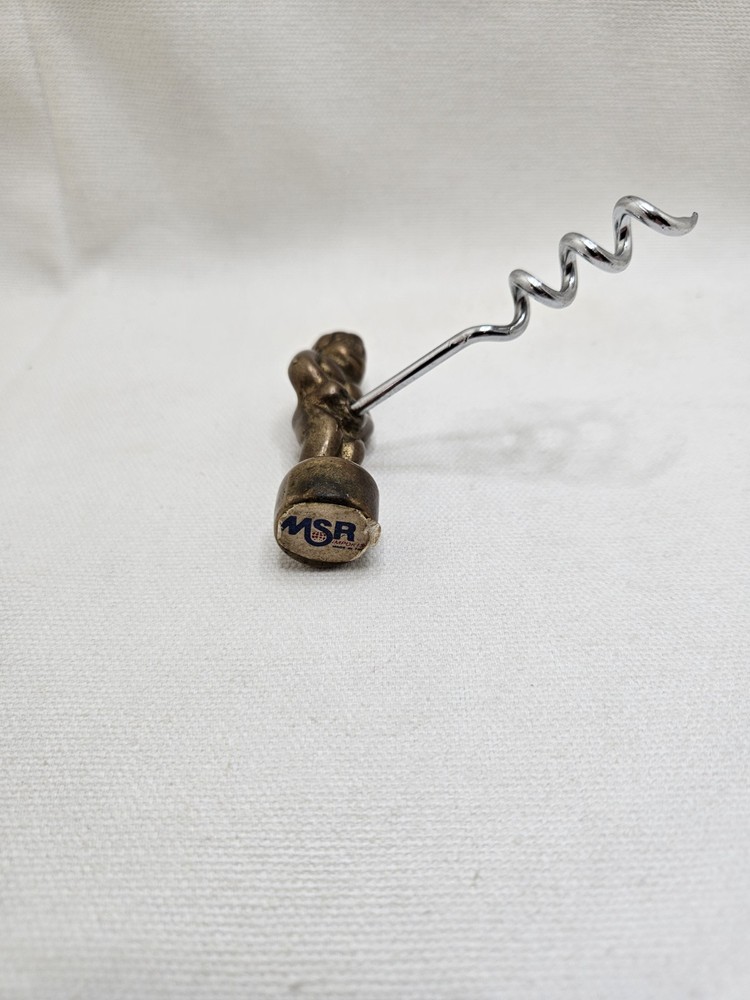 Vtg Brass Novelty Cork Screw.