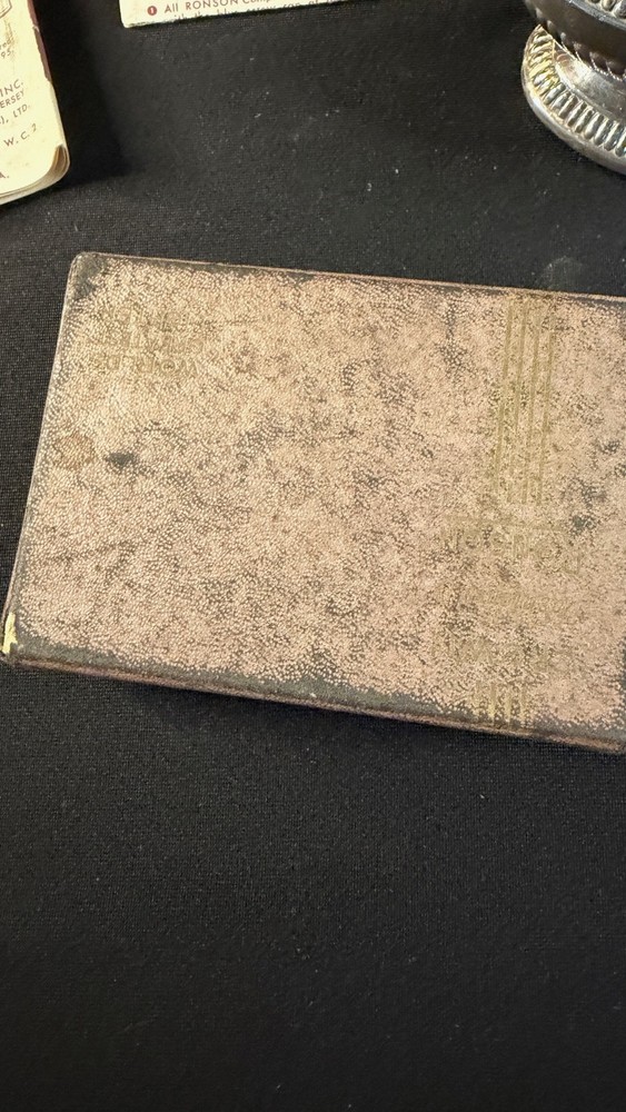 1952 Ronson Crown Table Lighter in Original Box with Paperwork