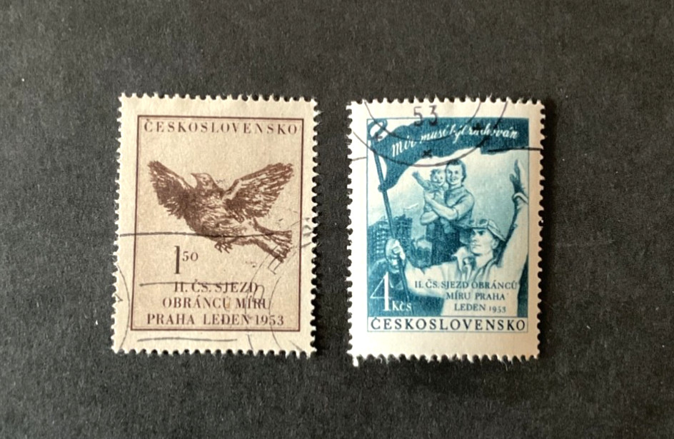 Stamps Czechoslovakia Scott #567-8 used