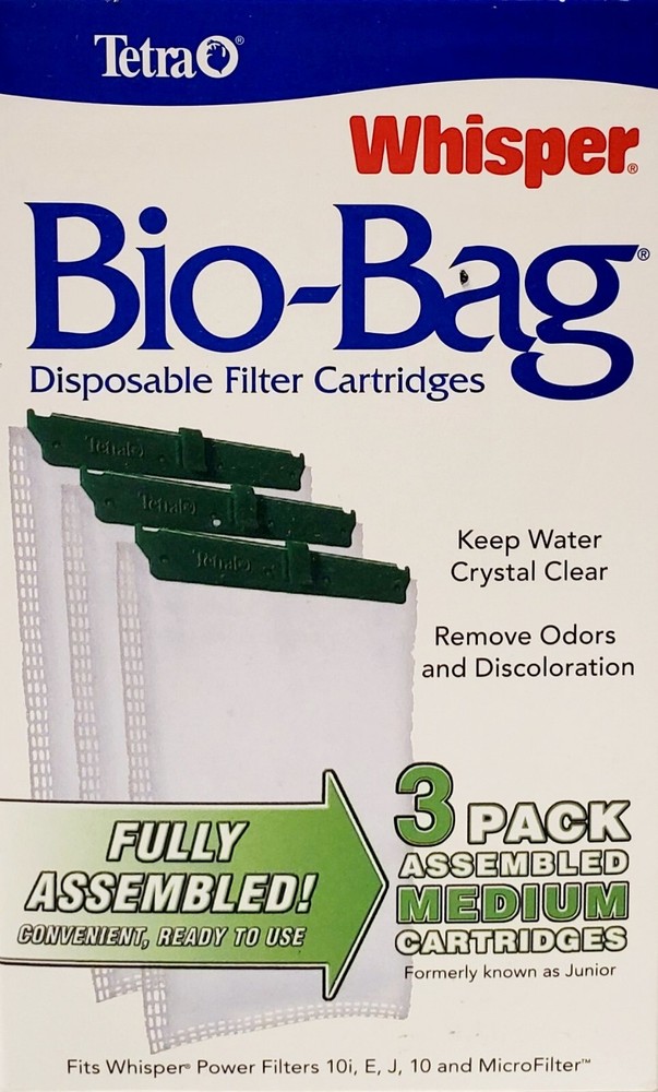 TETRA WHISPER Bio-Bag Medium Assembled Disposable Filter Cartridges ( 3 Pack )
