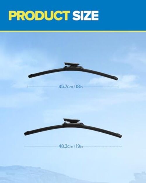 19" 18" Windshield Wiper Blades Replacement for 2013-2015 Cooper 2doors 2013