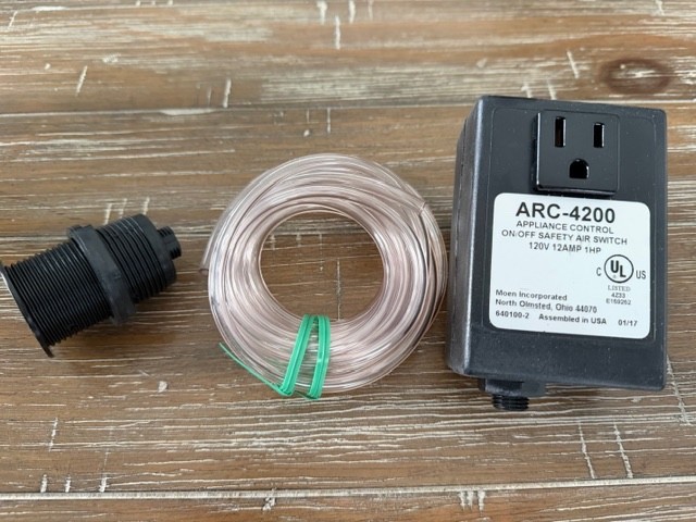 OEM Moen ARC-4200 Disposal Air Switch Controller Base w/Decorative Chrome Button