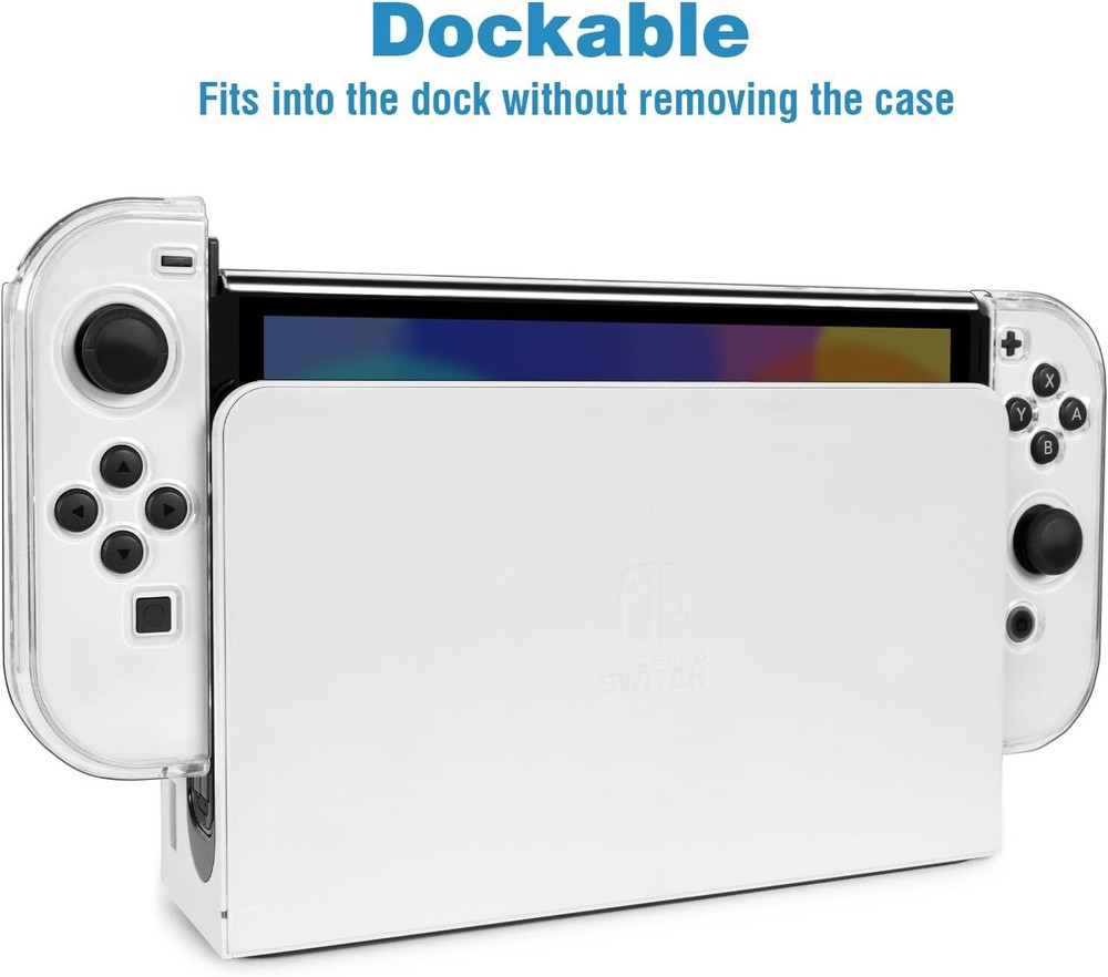 Clear Case for Switch OLED, Comfort Grip Shell
