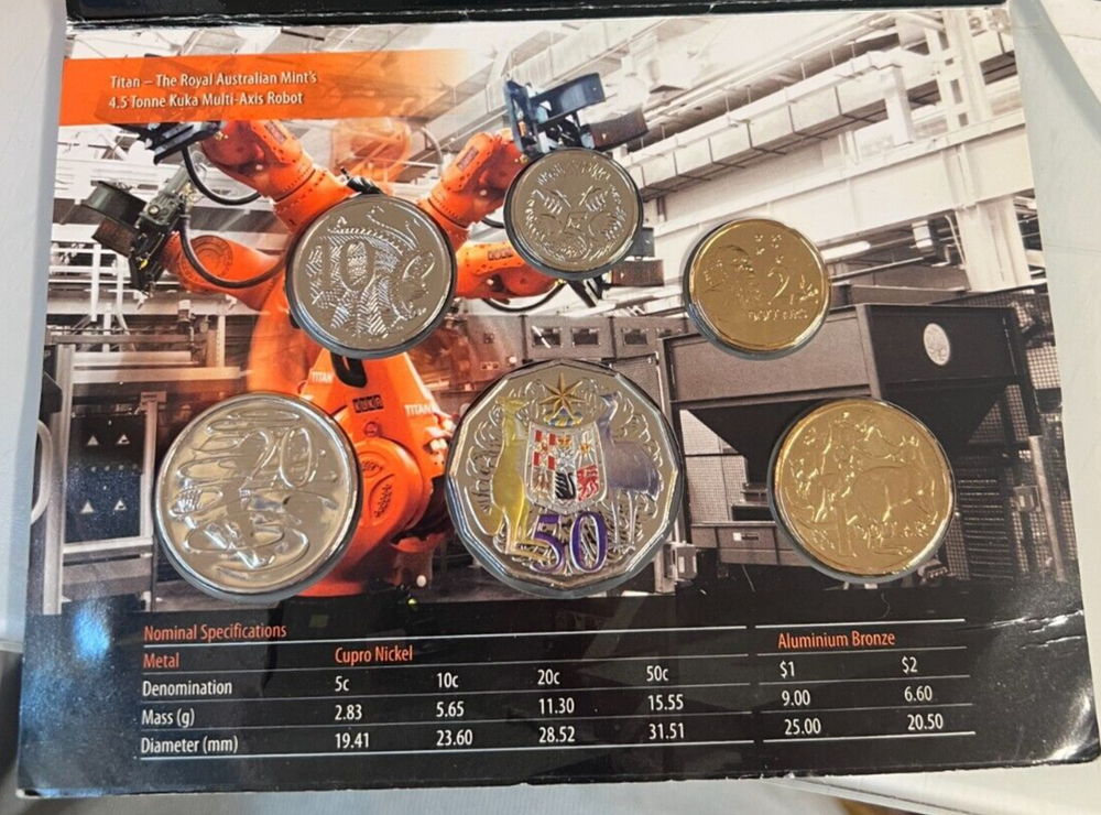 2012 RAM Special Edition Coloured 50c - 6 Coin Uncirculated Set