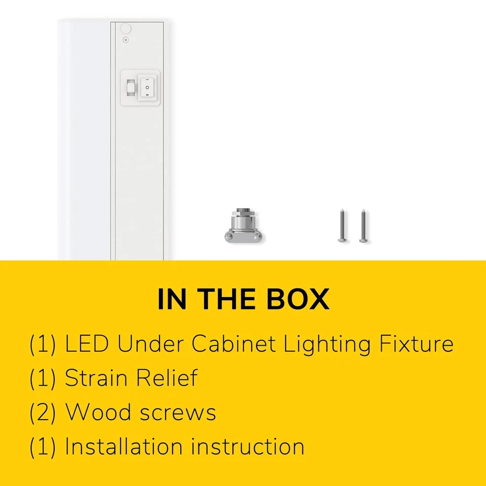 GETINLIGHT 30-inch Hardwired Only 3 Color LED Under Cabinet Lighting, Selectable