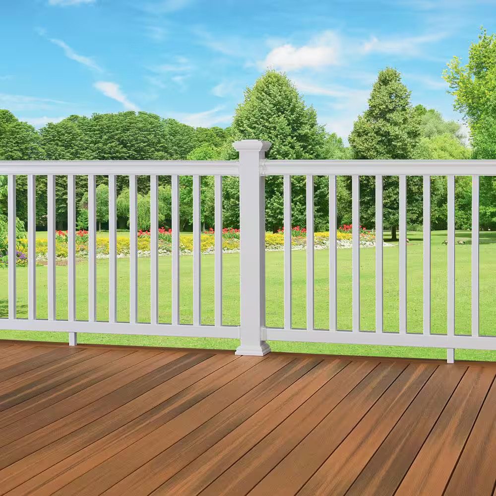 Armorguard Classic 70 In. White Composite Rail Kit