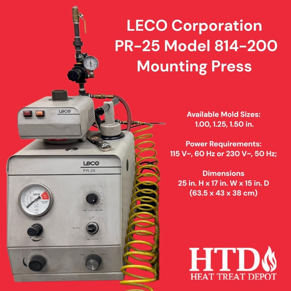LECO PR-25 Model 814-200 Mounting Press