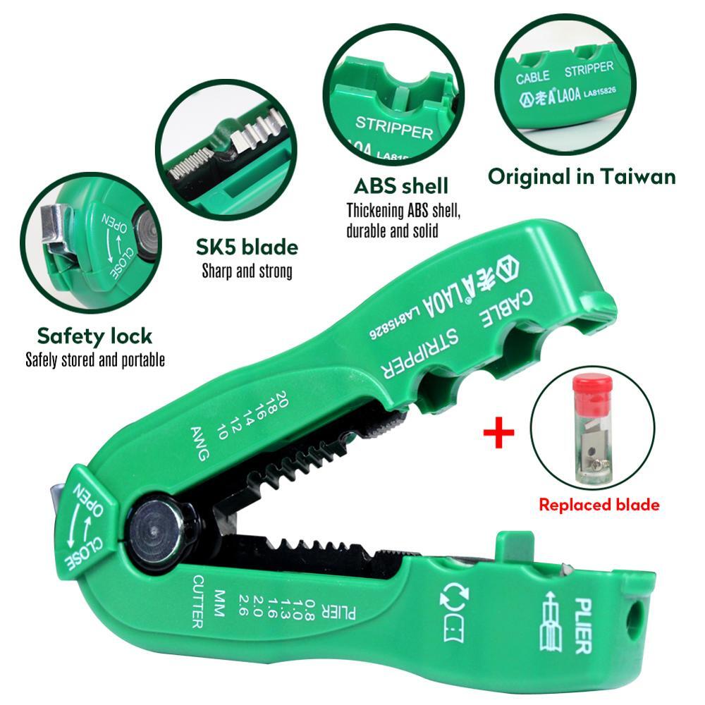 Multifunction Wire Cutter Cable Stripper Line Wire Stripping Crimp Tool