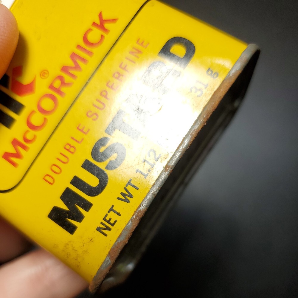 VINTAGE McCORMICK MUSTARD TIN