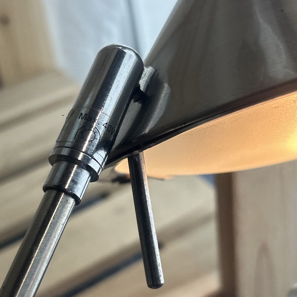 Vintage Argos Brushed Steel Angular Halogen Lamp 3x Pivot Points Work Lamp