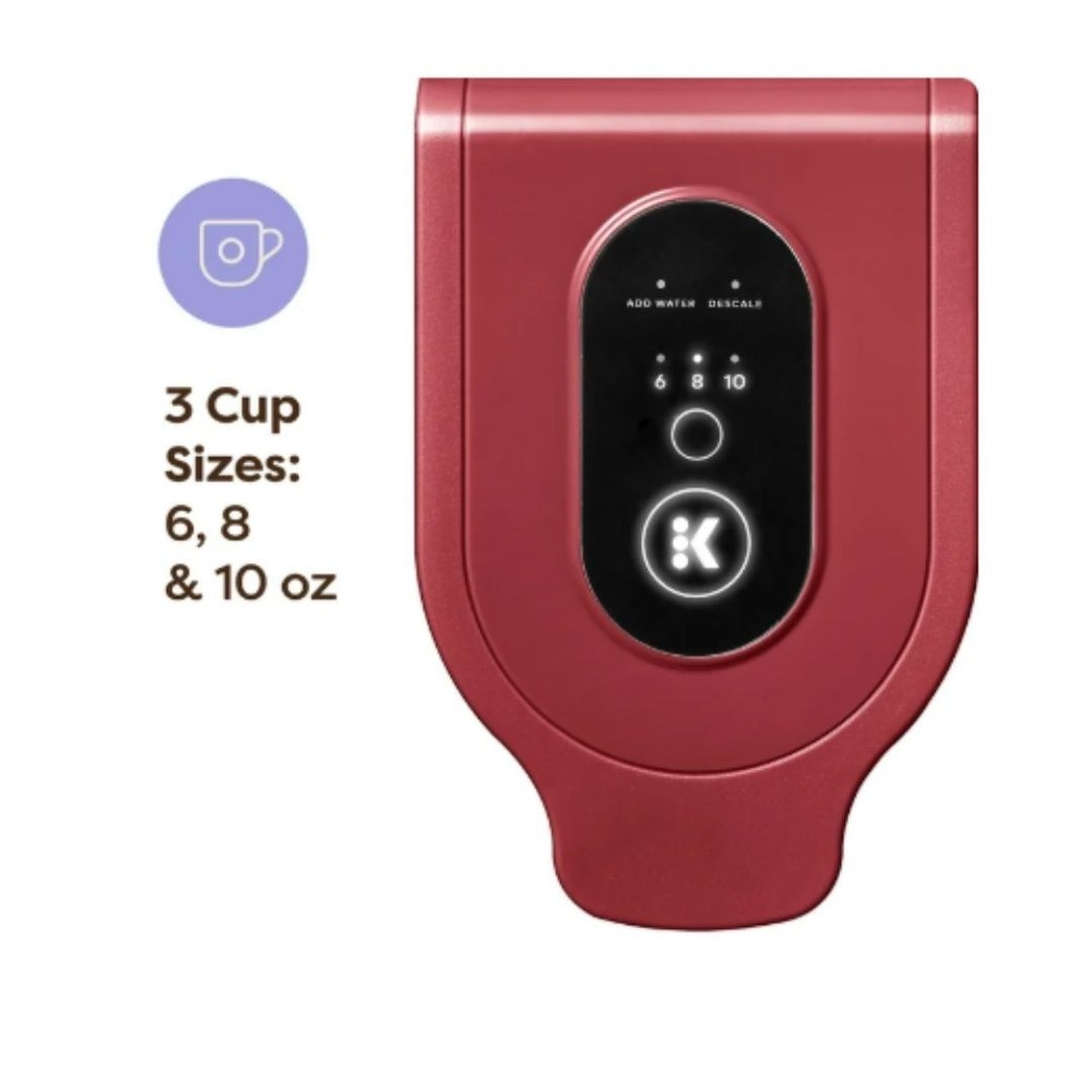 Keurig K-Express Essentials Red Single-Serve K-Cup Pod Coffee Maker