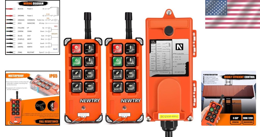 Professional Wireless Crane Remote Control - Ergonomic Design & Long Range