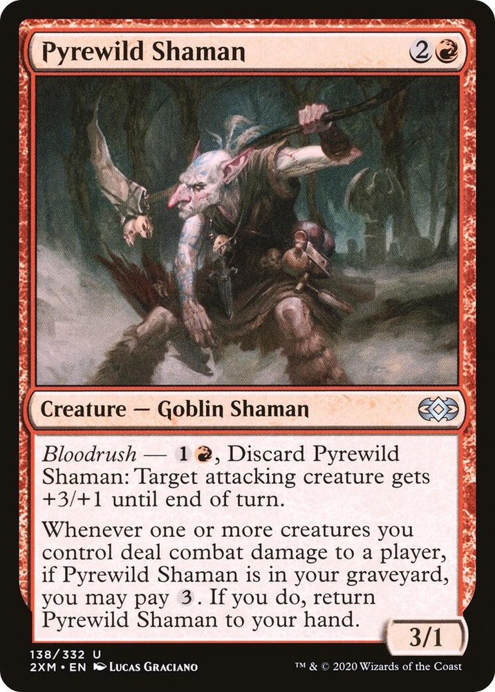Pyrewild Shaman Double Masters 138 MTG LP