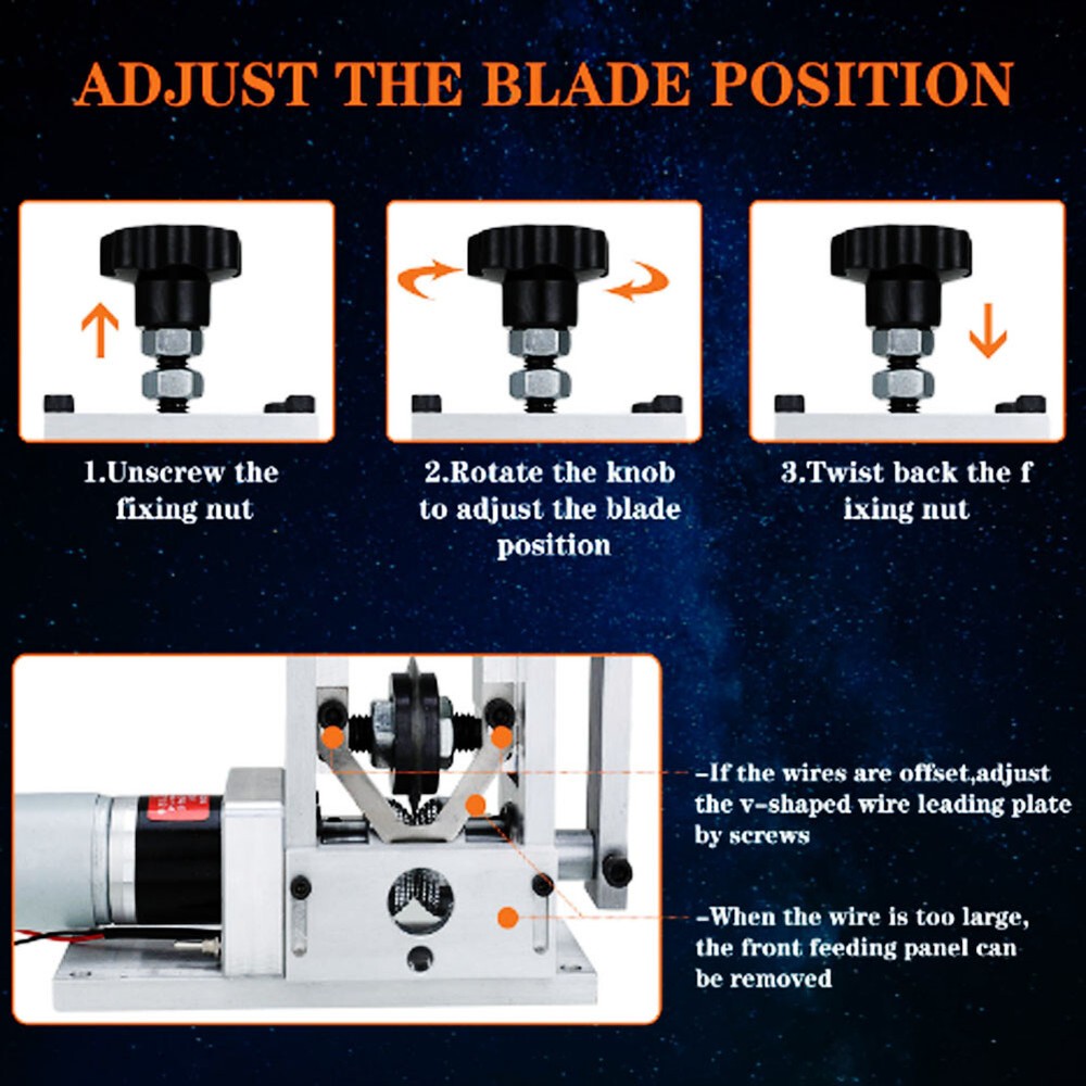 Upgraded Manual Wire Stripping Machine Hand Crank Stripper
