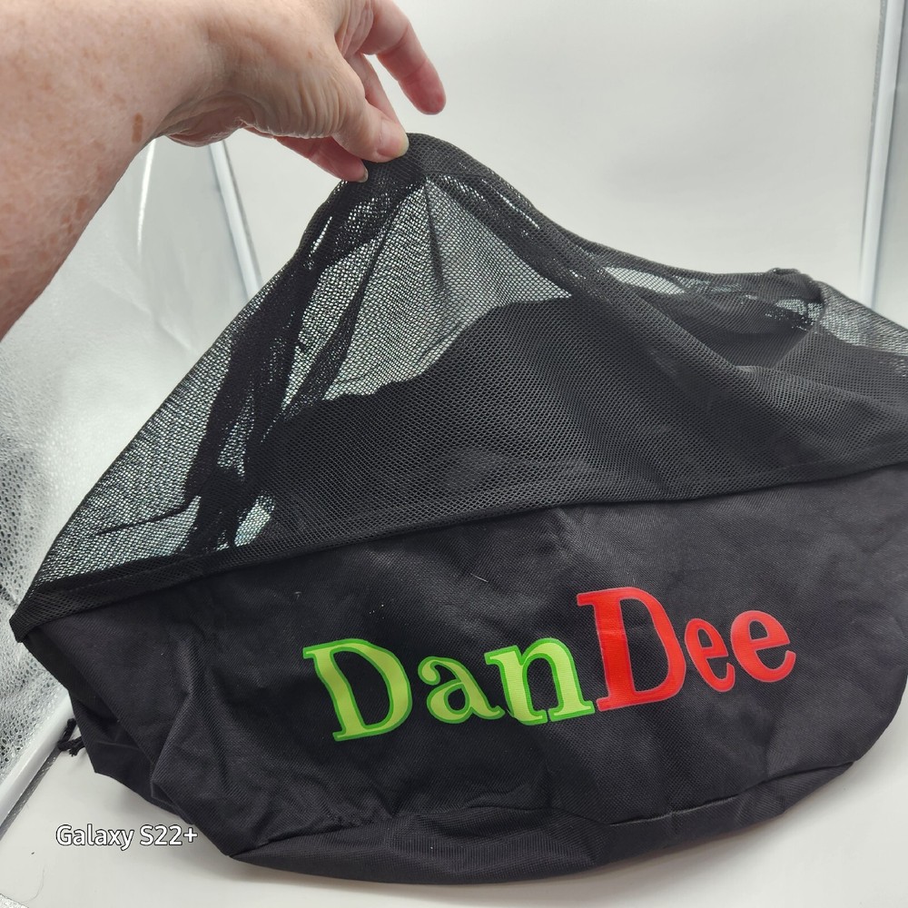 Storage bag Mesh Nylon Canvas DanDee Pull String 18" Diameter 15" Tall Black