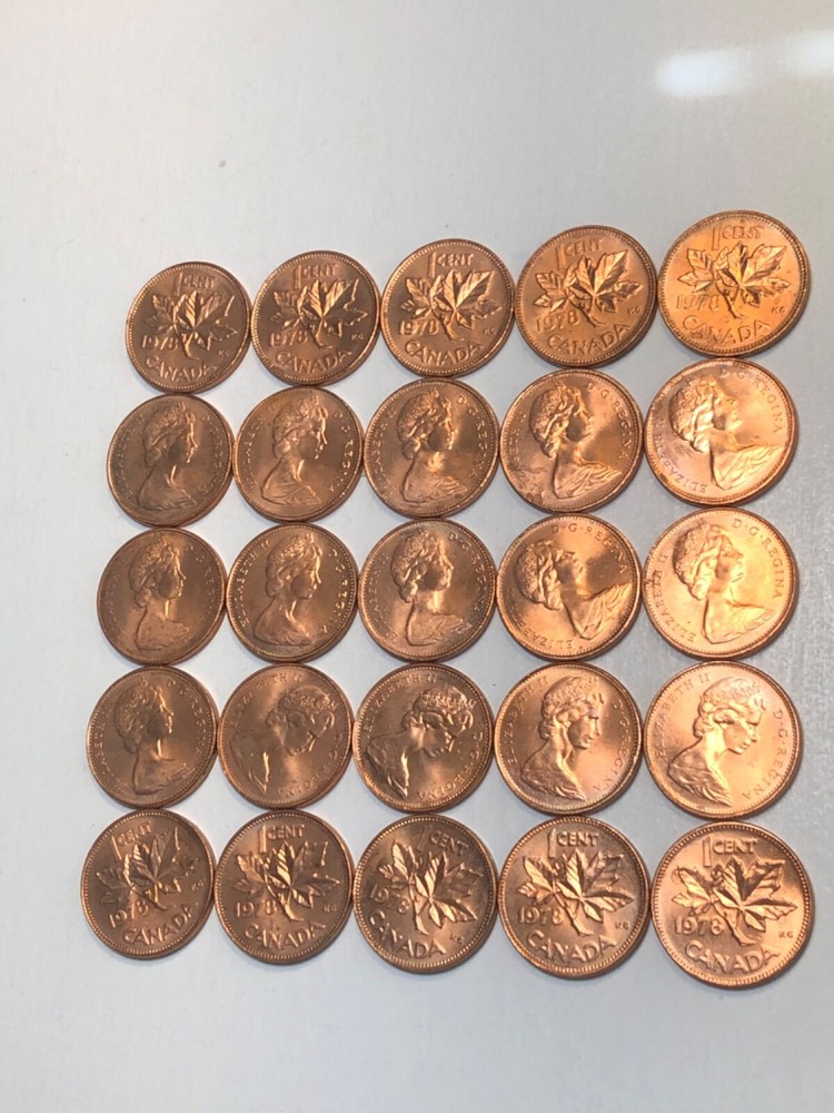1978 Canada One Cent 1 Penny Coin 1¢ .01